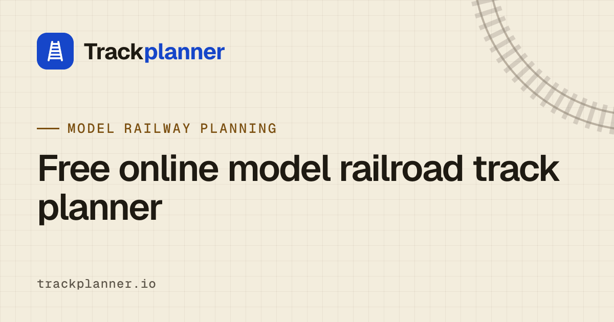 Model railway track plans · Trackplanner