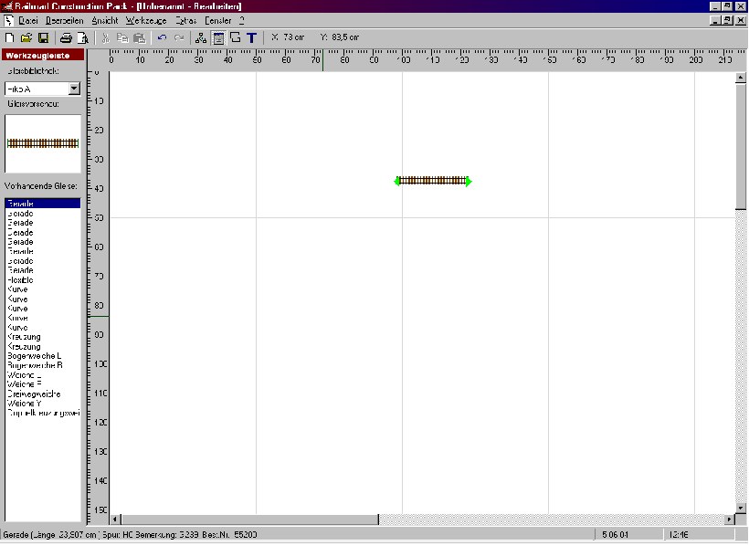 Screenshot der Original-App „Railroad Construction Pack“ (2004)