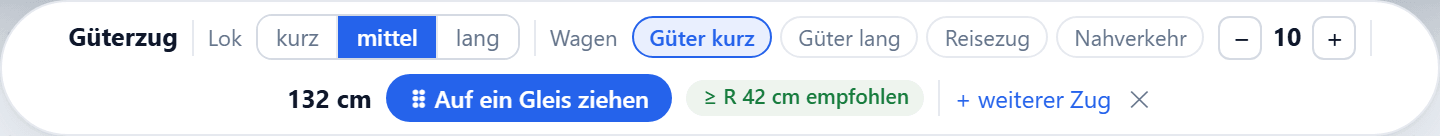 Eine neue Zugkategorie im Baukasten aus Lok und Wagen